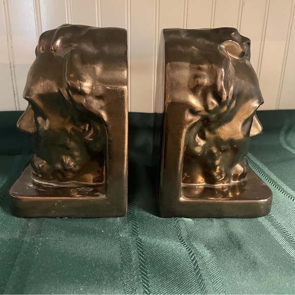Bronze Abraham Lincoln Bookends - Picture 3 of 3